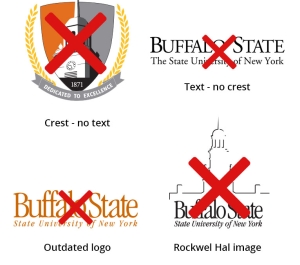 Wrong usage of official logos
